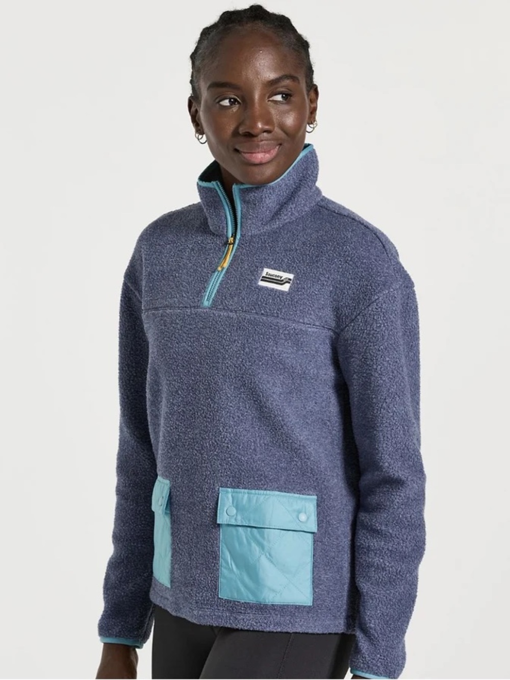 Saucony rested sherpa quarter zip